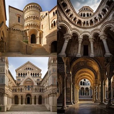 what themes were prevalent in romanesque art? And how did these themes influence the development of subsequent artistic movements?